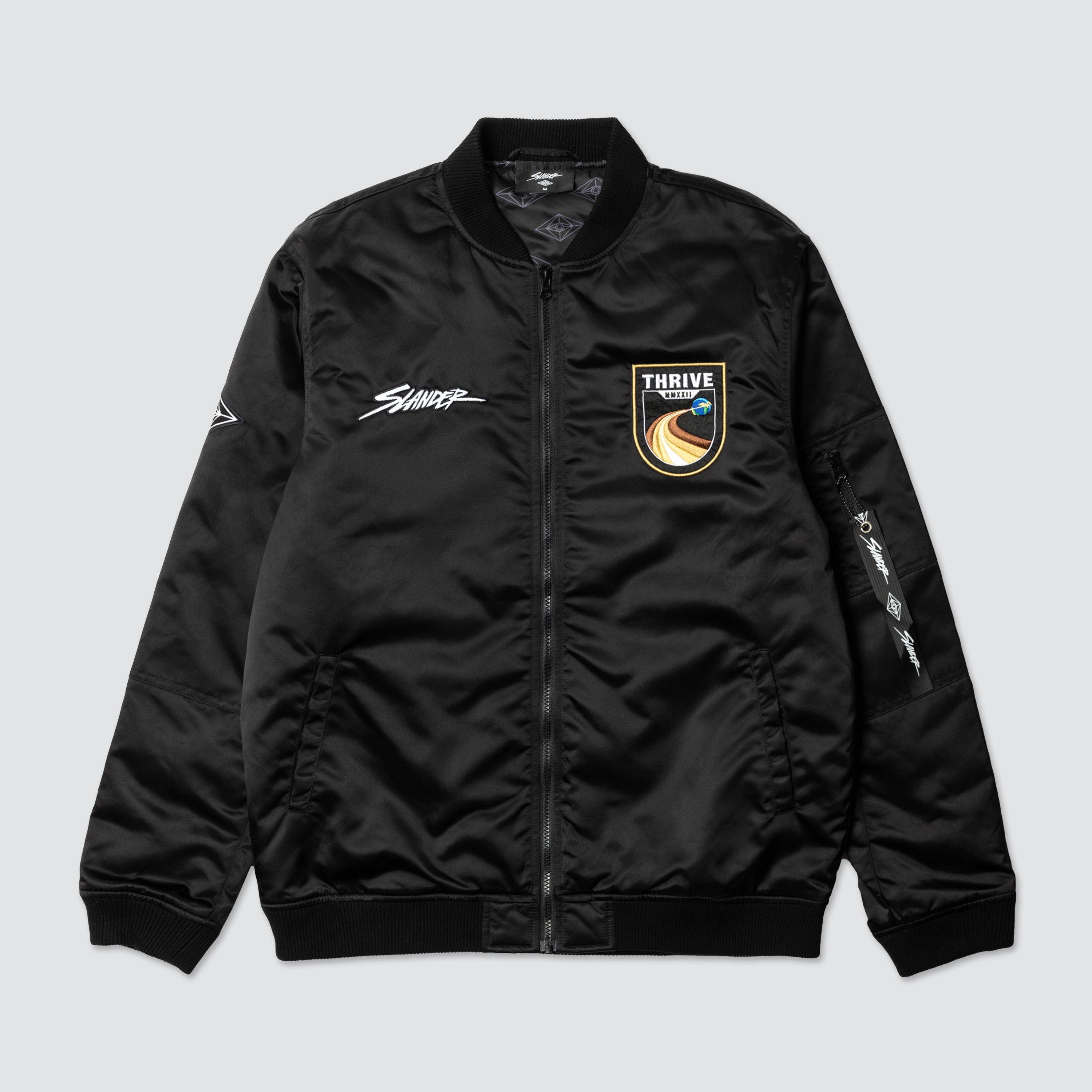 THRIVE BOMBER JACKET - Slander Merchandise