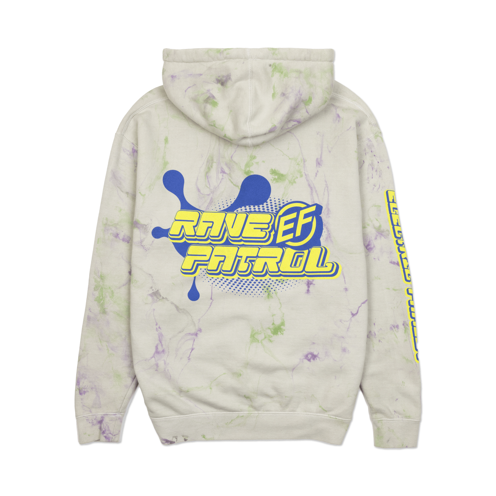 Electric Family Rave Patrol Dye Hoodie - Hoodie Rave Patrol Dye Hoodie - S