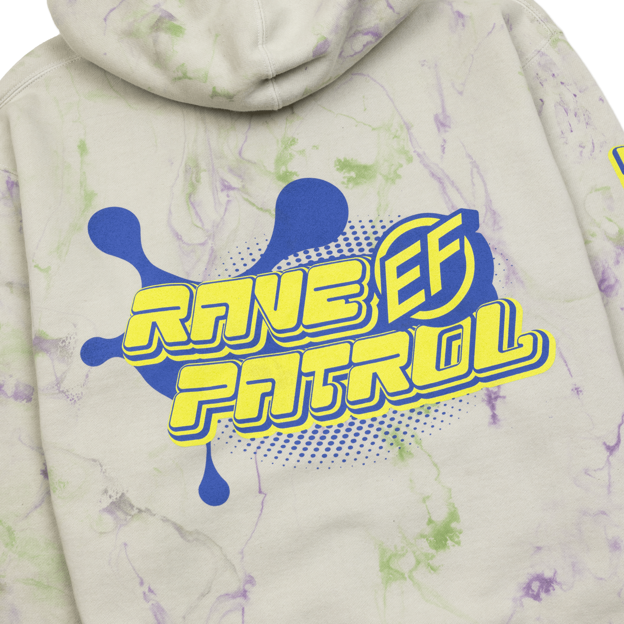 Electric Family Rave Patrol Dye Hoodie - Hoodie Rave Patrol Dye Hoodie - S