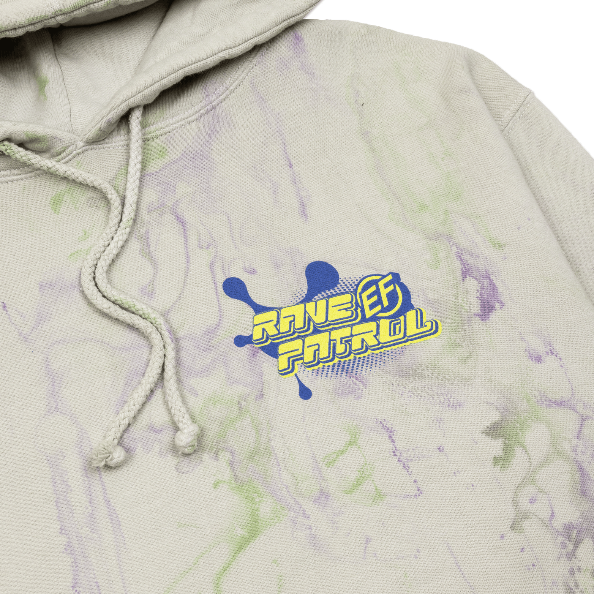 Electric Family Rave Patrol Dye Hoodie - Hoodie Rave Patrol Dye Hoodie - S