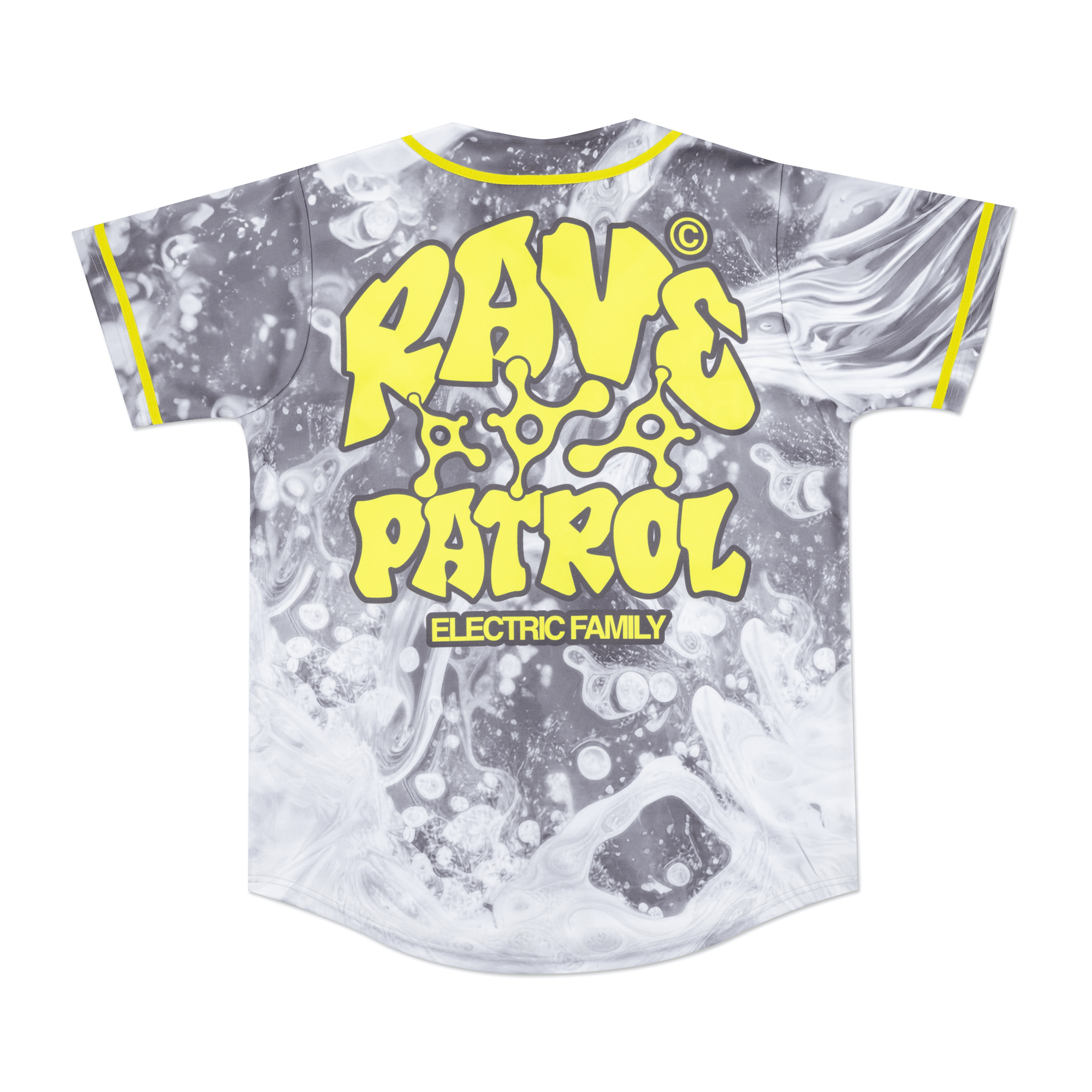 Electric Family Rave Patrol Jersey - Baseball Jersey Rave Patrol Jersey - S