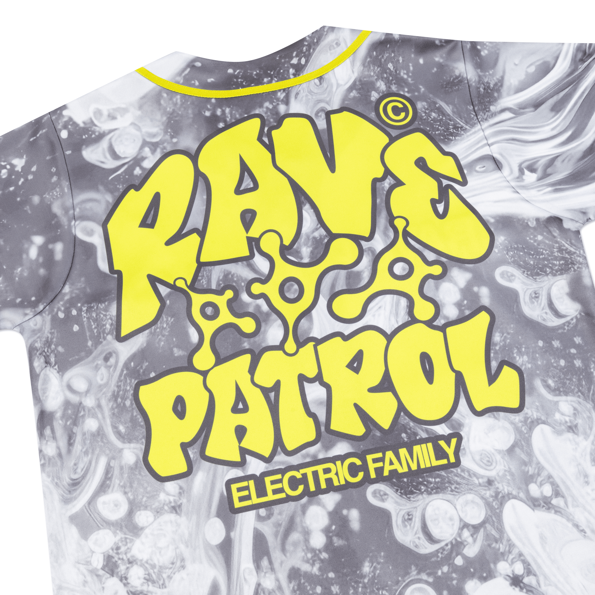 Electric Family Rave Patrol Jersey - Baseball Jersey Rave Patrol Jersey - S