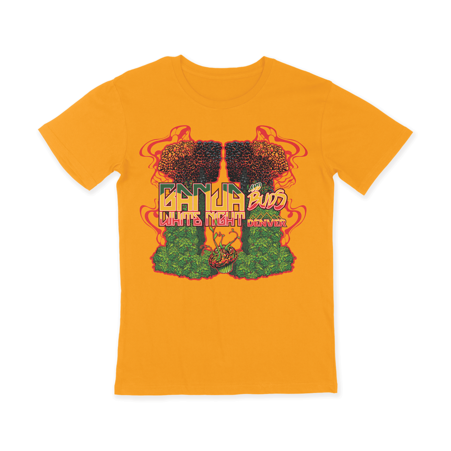Ganja White Night GWN & Buds Tee Tee GWN & Buds Tee - S