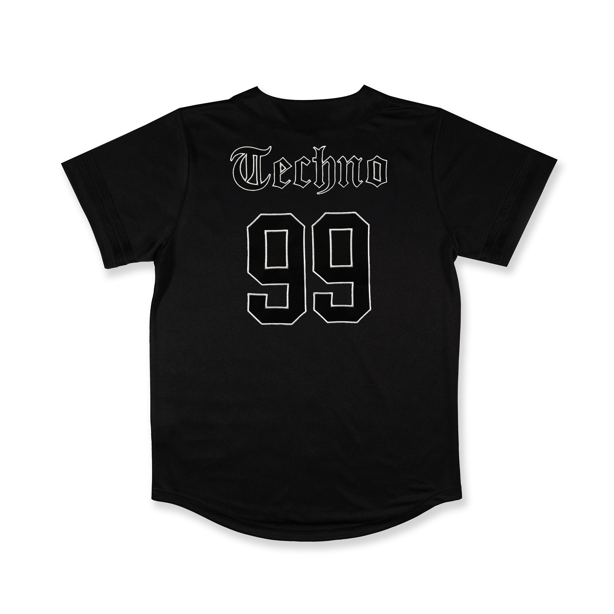Techno Baseball Jersey / Black