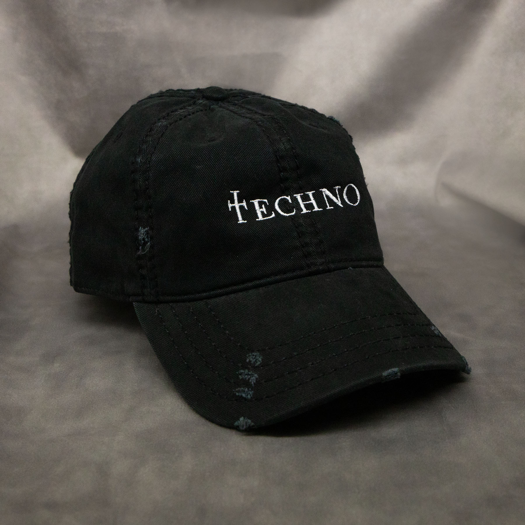 Techno Distressed Dad Hat