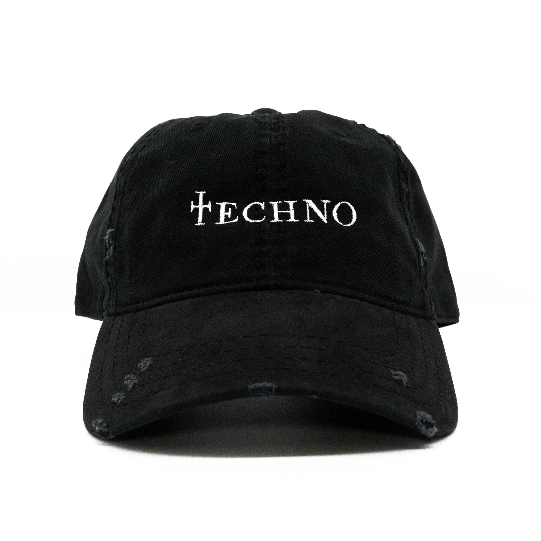 Techno Distressed Dad Hat