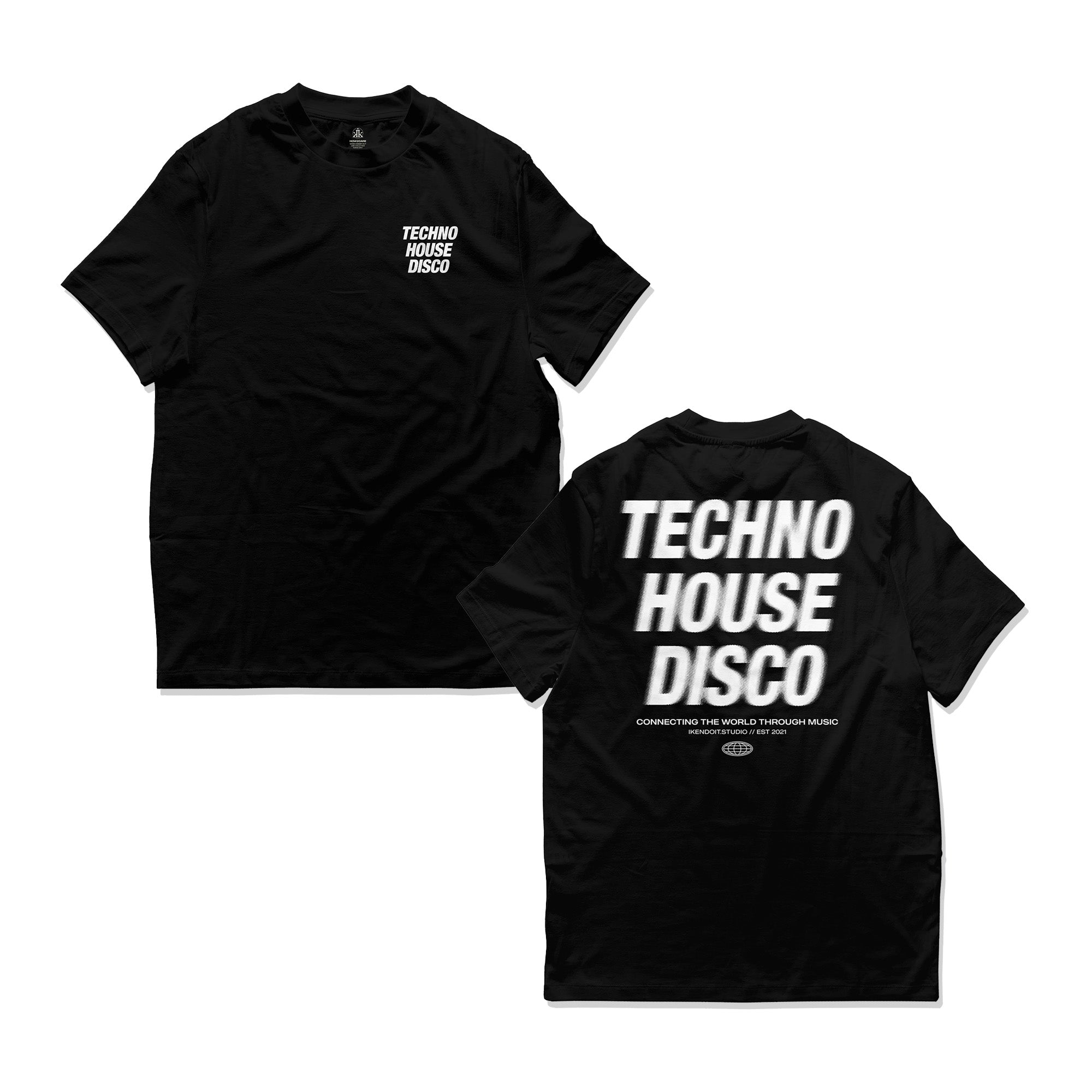 Techno x House x Disco Tee / Black
