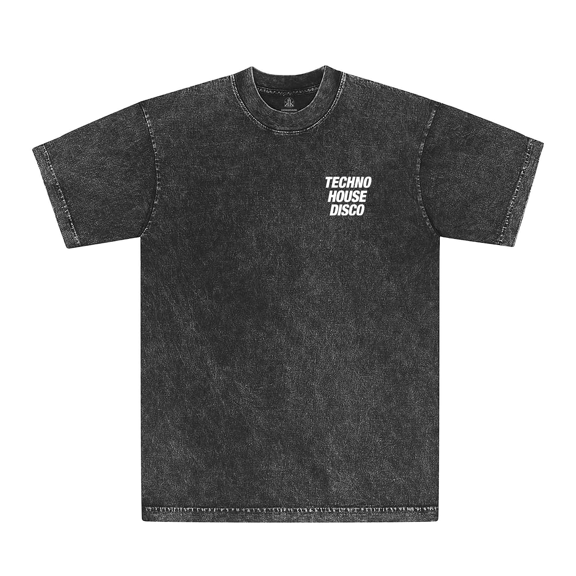 Techno x House x Disco Tee / Carbon Black