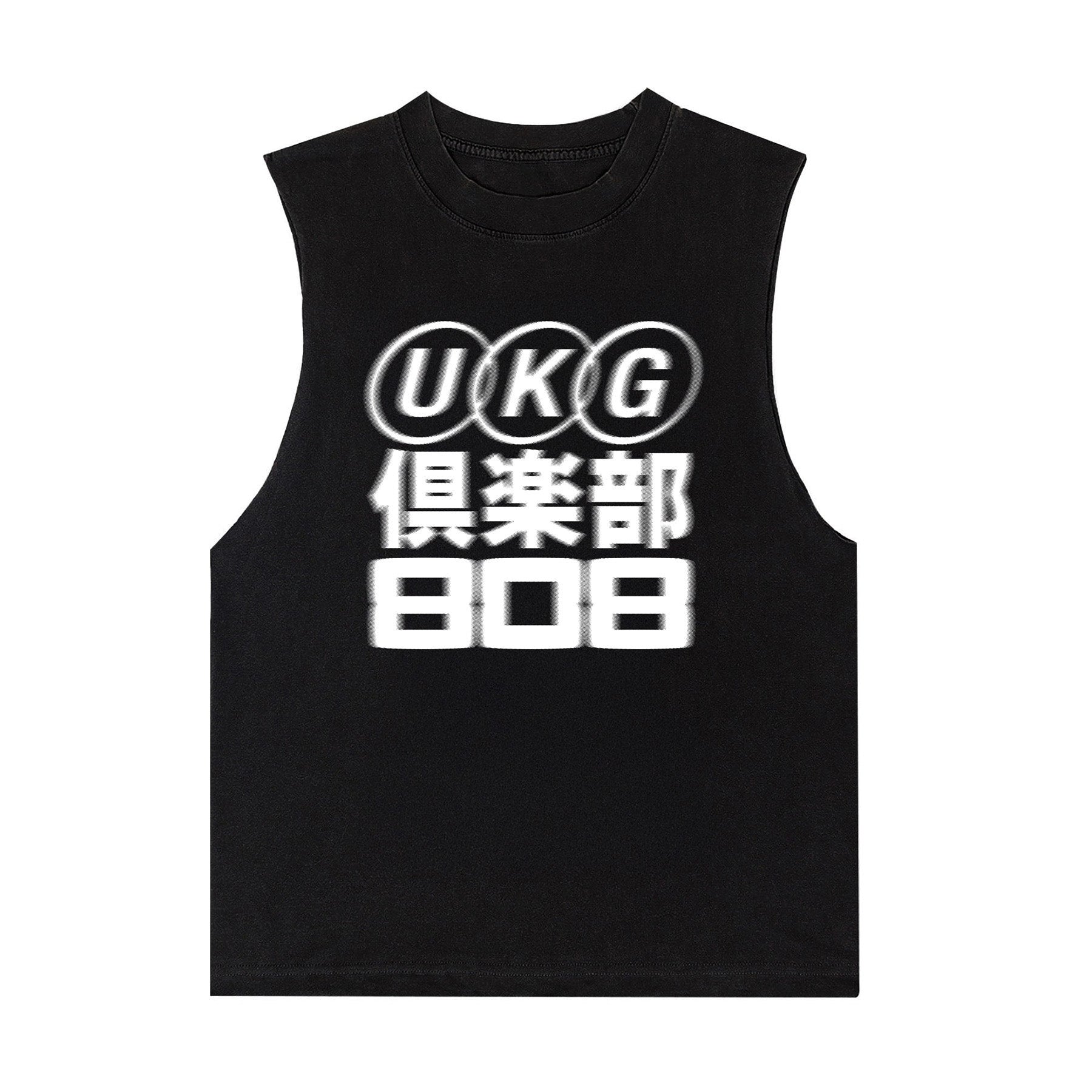 UKG CLUB (倶楽部) Sleeveless Tee / Black Edge