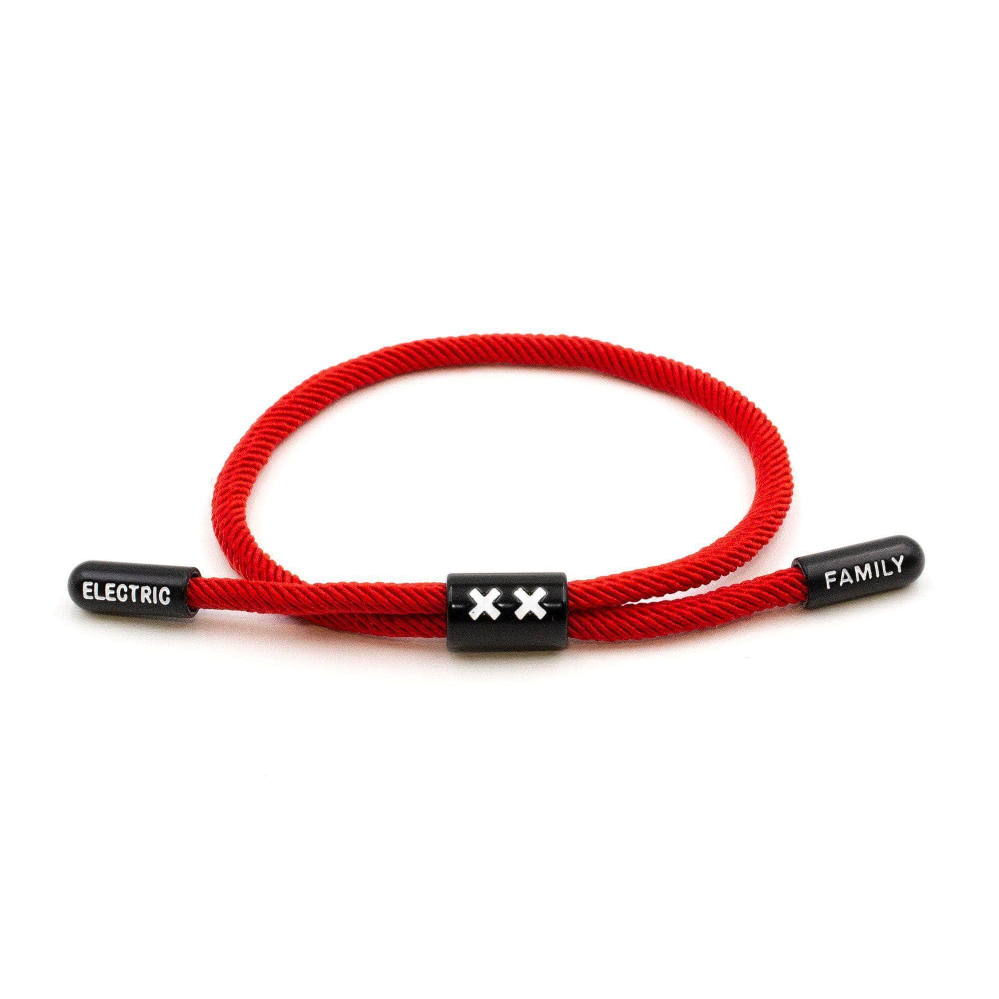 XX New School Bracelet (Red/Black) - New School Bracelet - Electric Family- Electric Family Official Artist Merchandise