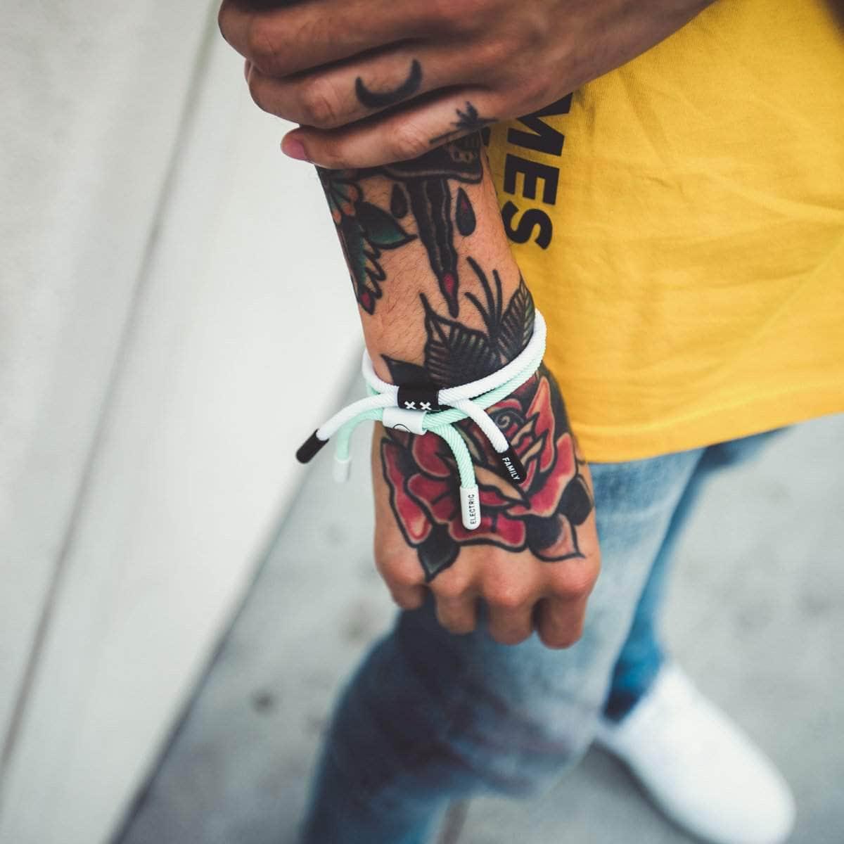 XX New School Bracelet (Diamond/Black) - New School Bracelet - Electric Family- Electric Family Official Artist Merchandise