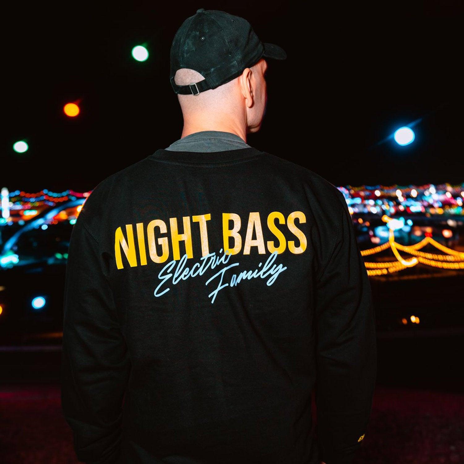 EF x Night Bass Crewneck - Crewneck Sweater - Electric Family- Electric Family Official Artist Merchandise