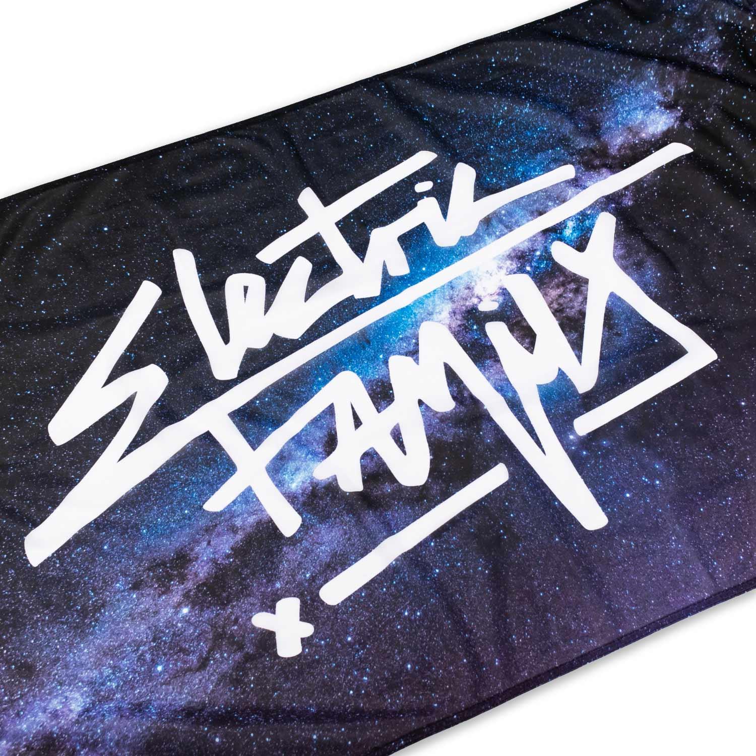 Graffiti Script Galaxy Flag - Flag - Electric Family- Electric Family Official Artist Merchandise