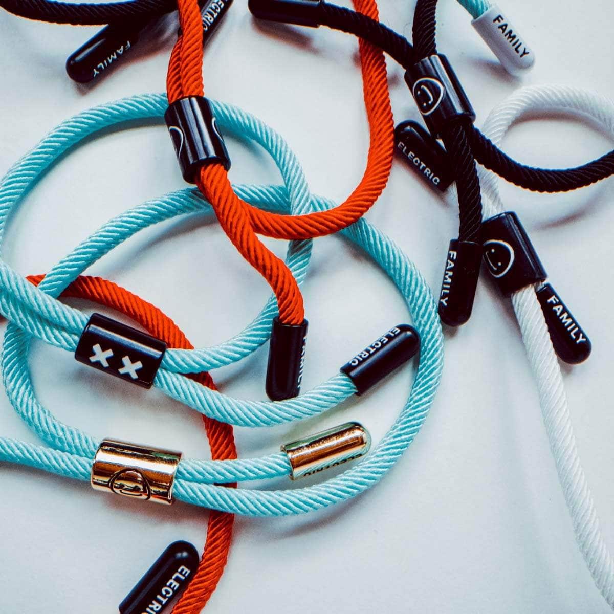 XX New School Bracelet (Diamond/Black) - New School Bracelet - Electric Family- Electric Family Official Artist Merchandise