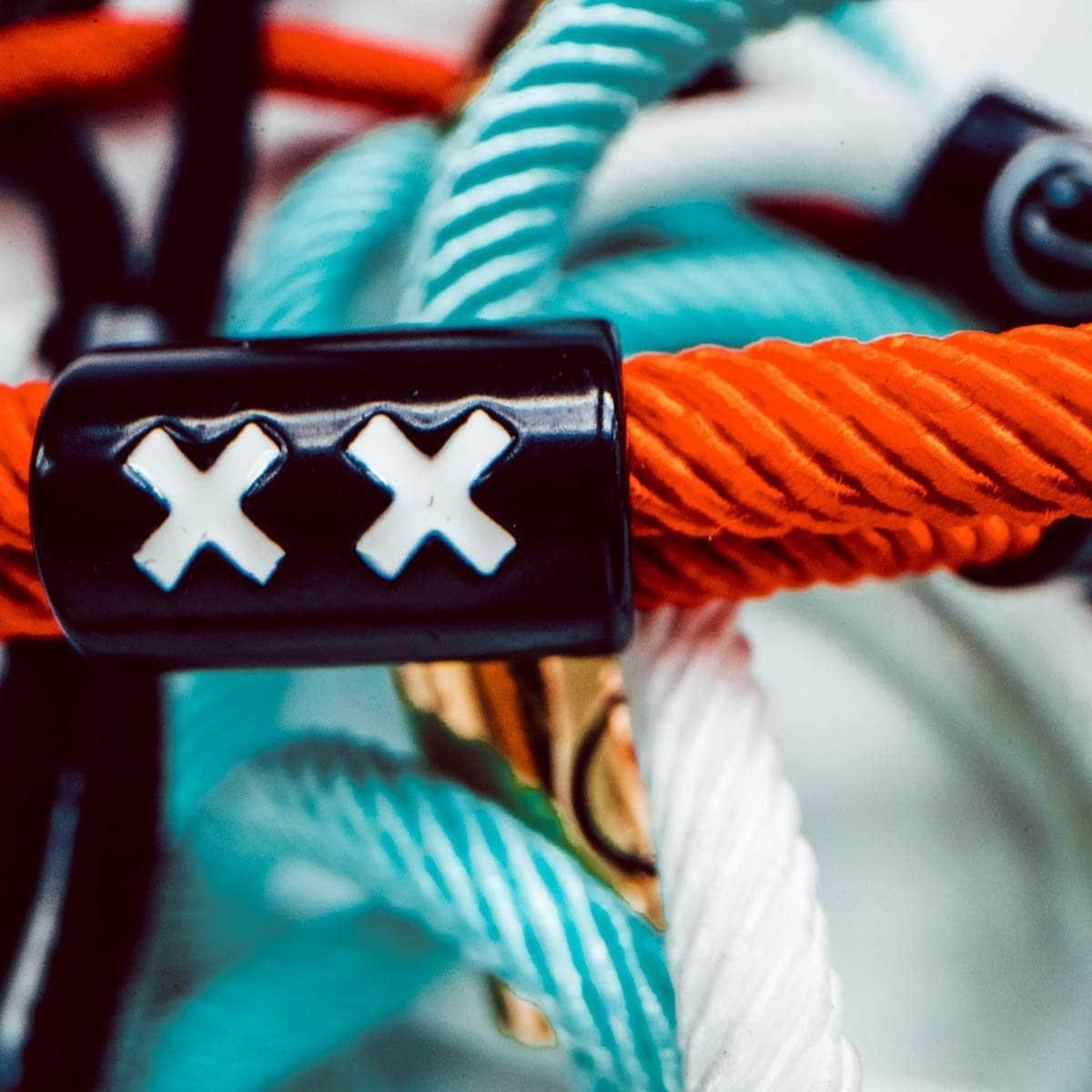 XX New School Bracelet (Red/Black) - New School Bracelet - Electric Family- Electric Family Official Artist Merchandise