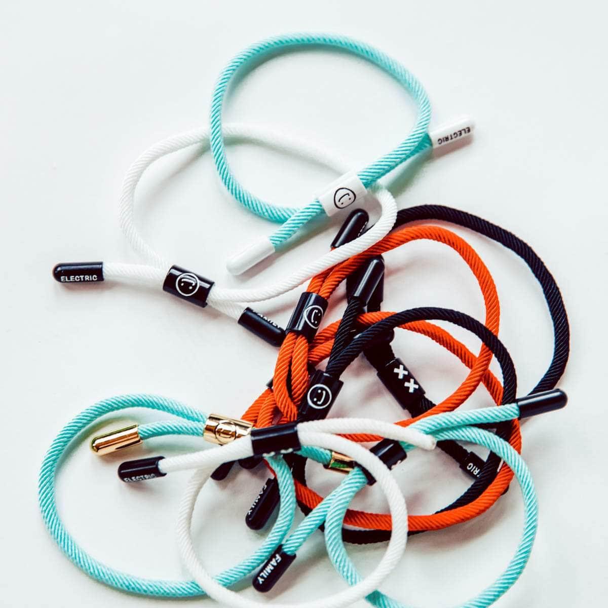 Good Times New School Bracelet (Diamond/White) - New School Bracelet - Electric Family- Electric Family Official Artist Merchandise