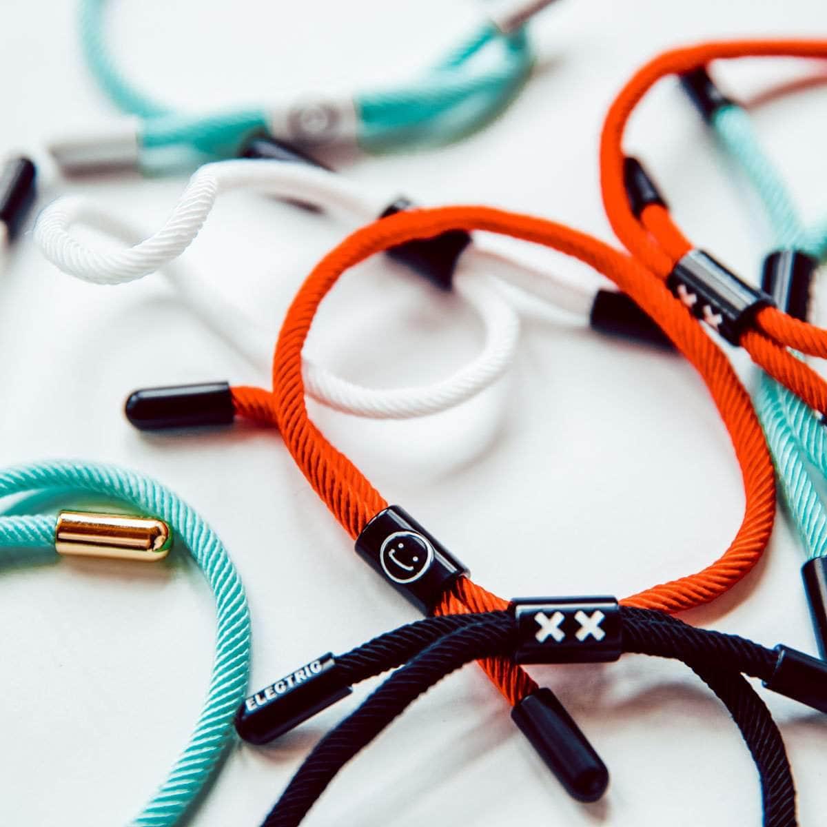 Good Times New School Bracelet (Red/Black) - New School Bracelet - Electric Family- Electric Family Official Artist Merchandise