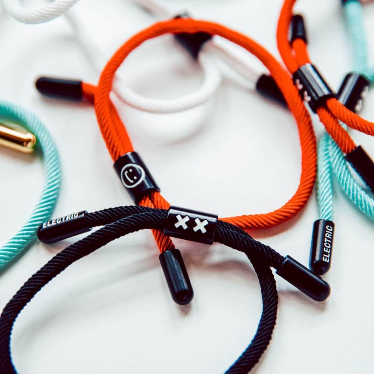 XX New School Bracelet (Black/Black) - New School Bracelet - Electric Family- Electric Family Official Artist Merchandise