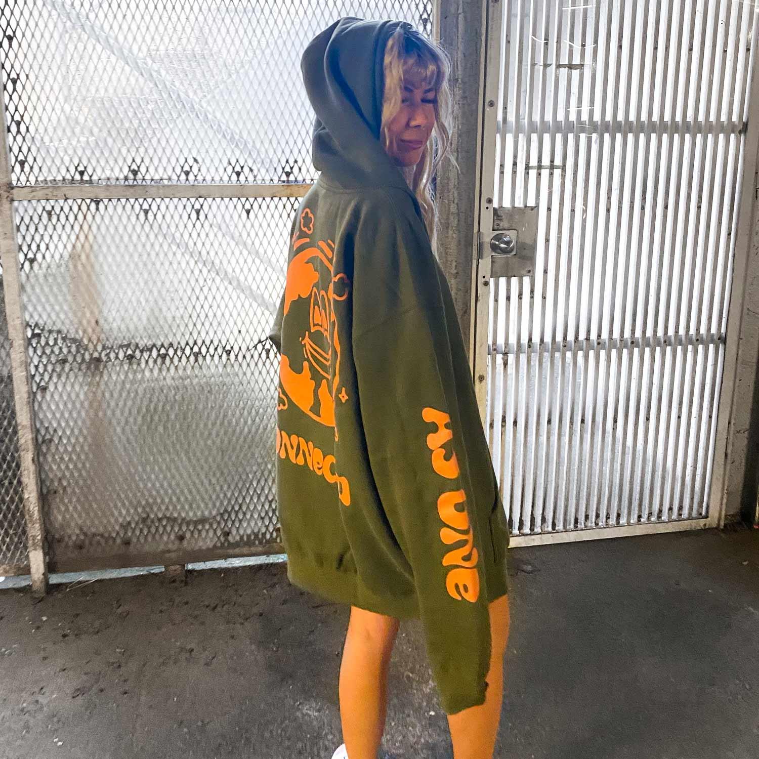 EF x Whipped Cream Hoodie - Forest - Hoodie - Electric Family- Electric Family Official Artist Merchandise