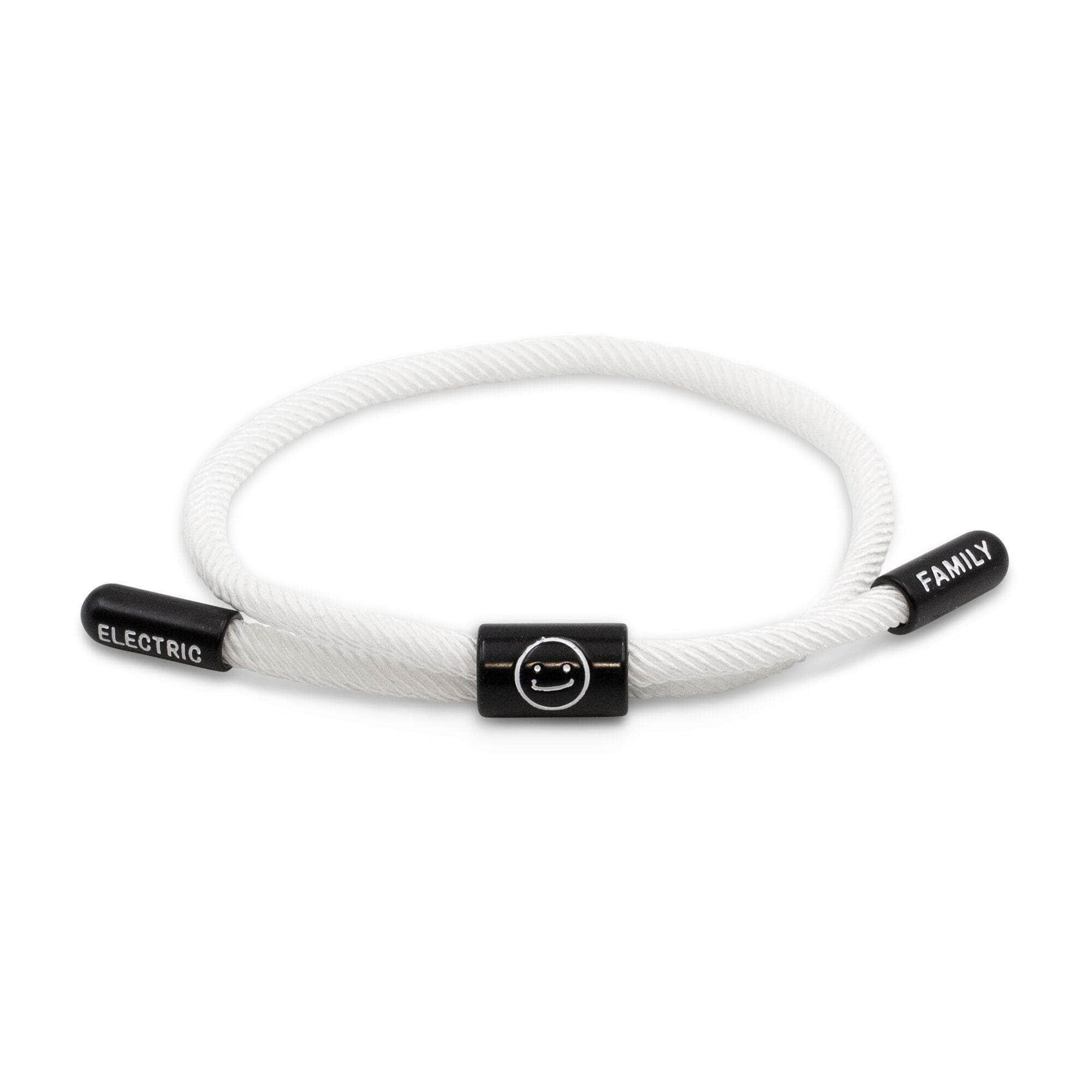Good Times New School Bracelet (White/Black) - New School Bracelet - Electric Family- Electric Family Official Artist Merchandise