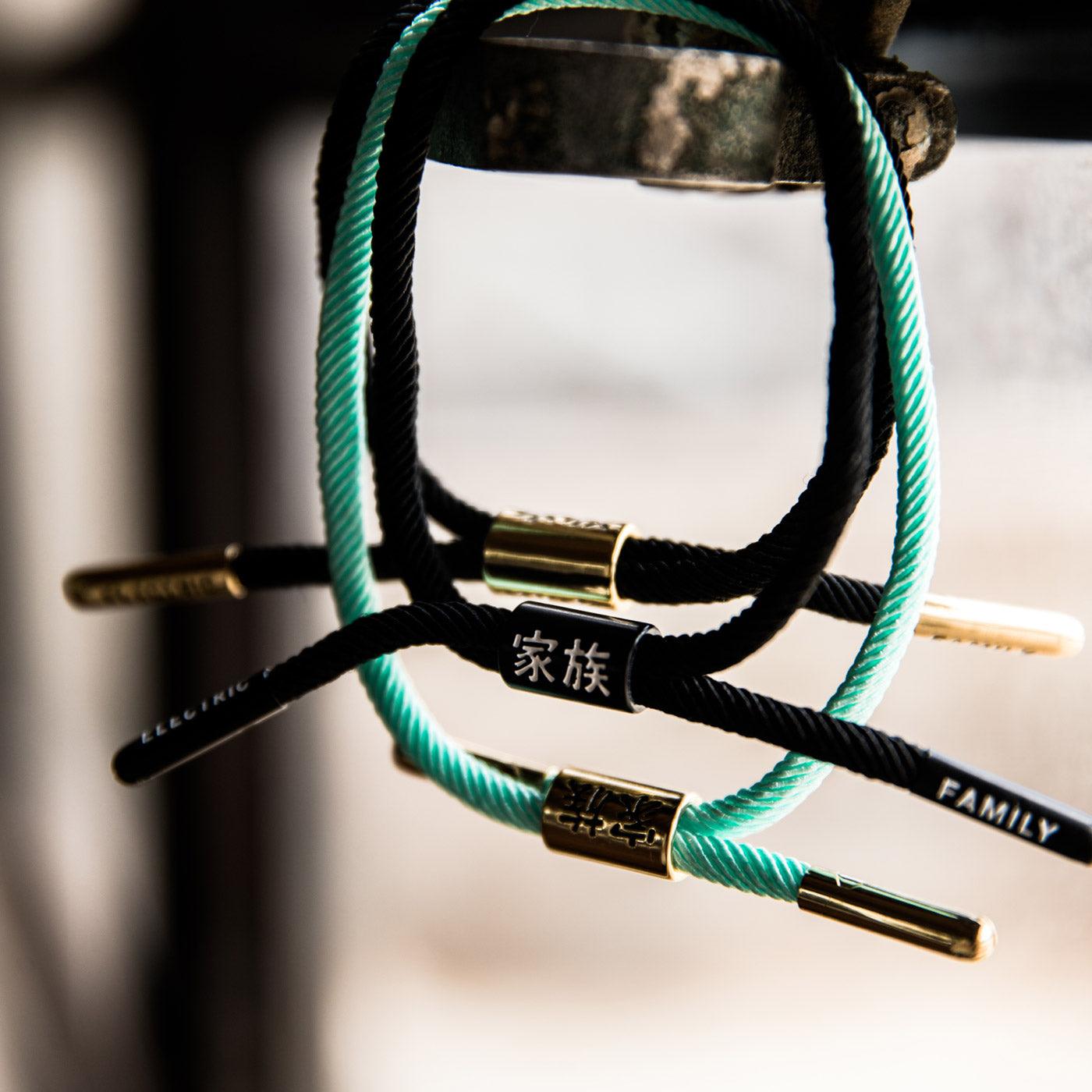 Kazoku New School (Black/Black) - New School Bracelet - Electric Family- Electric Family Official Artist Merchandise