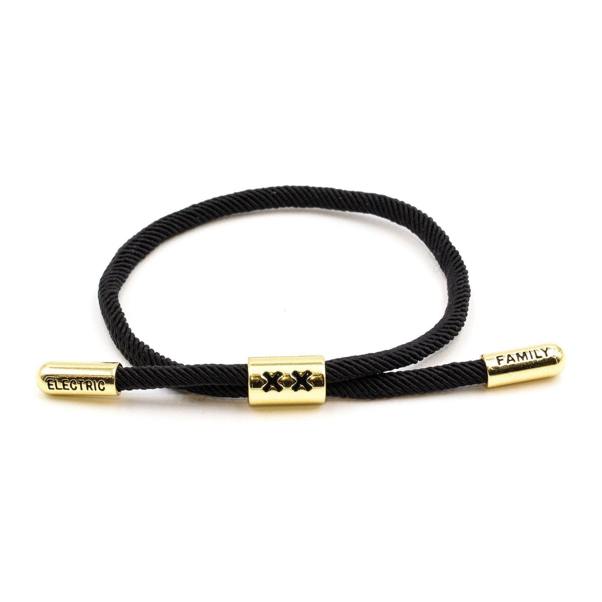 XX New School Bracelet (Black/Gold) - New School Bracelet - Electric Family- Electric Family Official Artist Merchandise