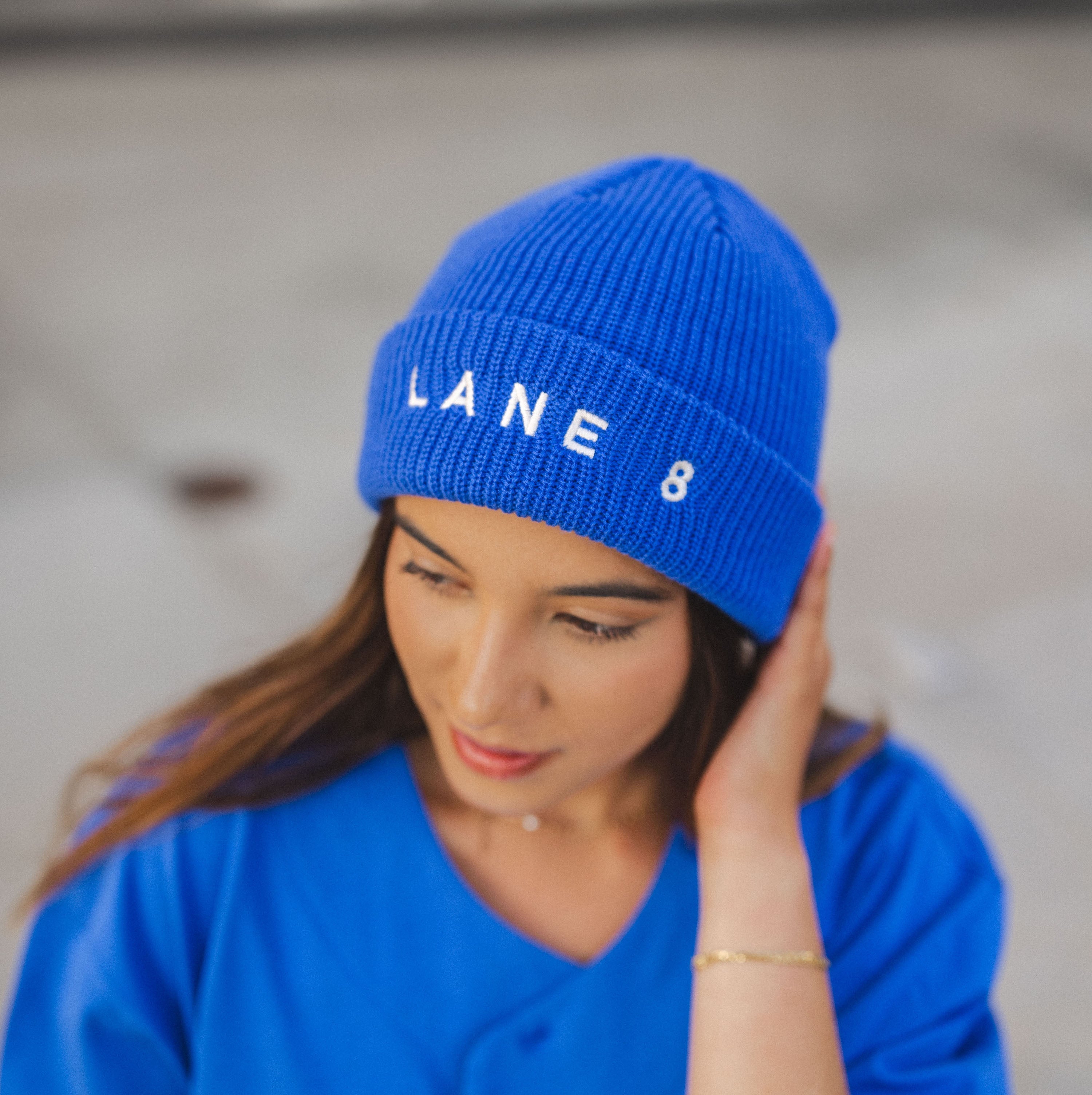 Lane 8 Cobalt Beanie