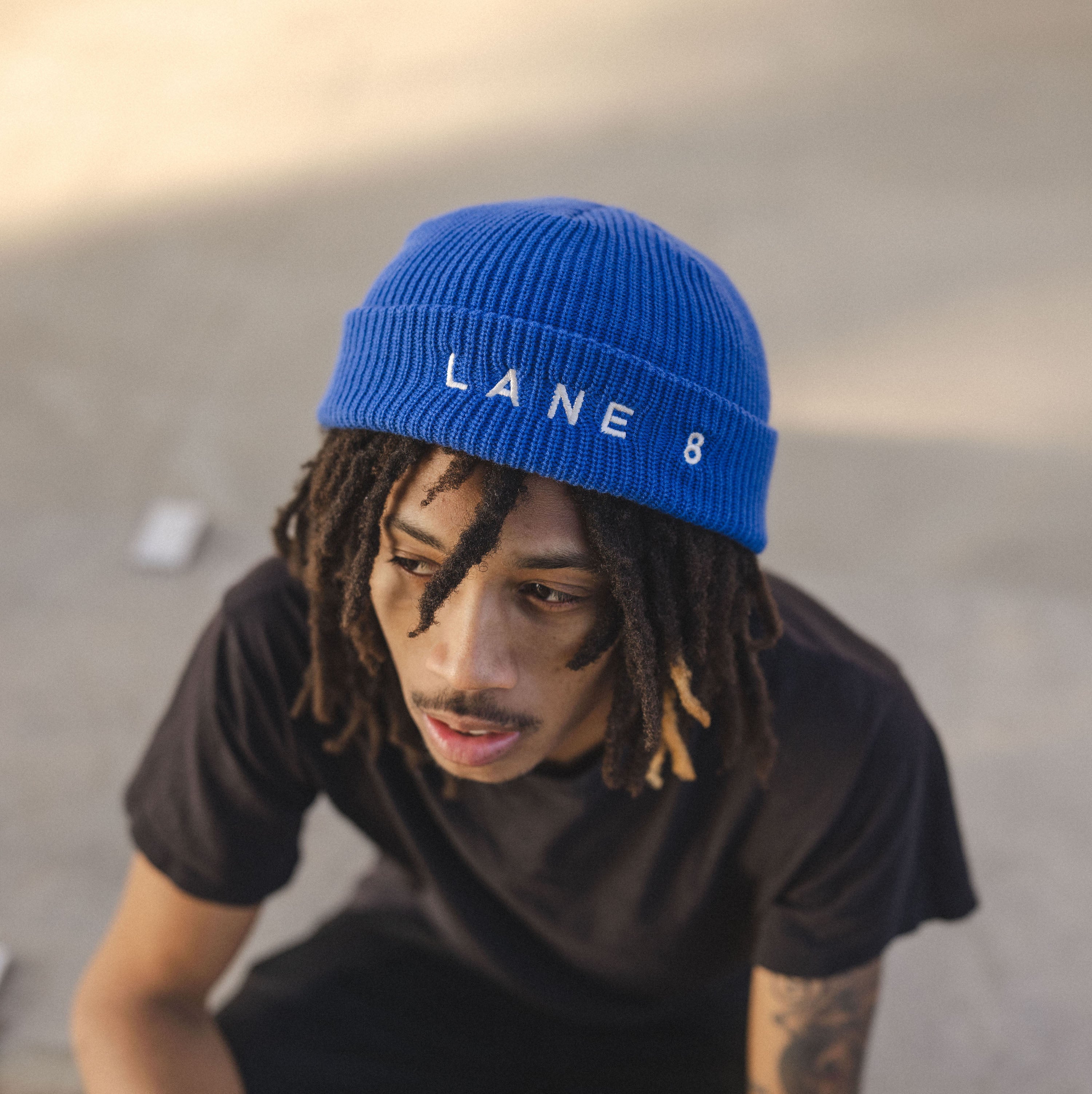 Lane 8 Cobalt Beanie