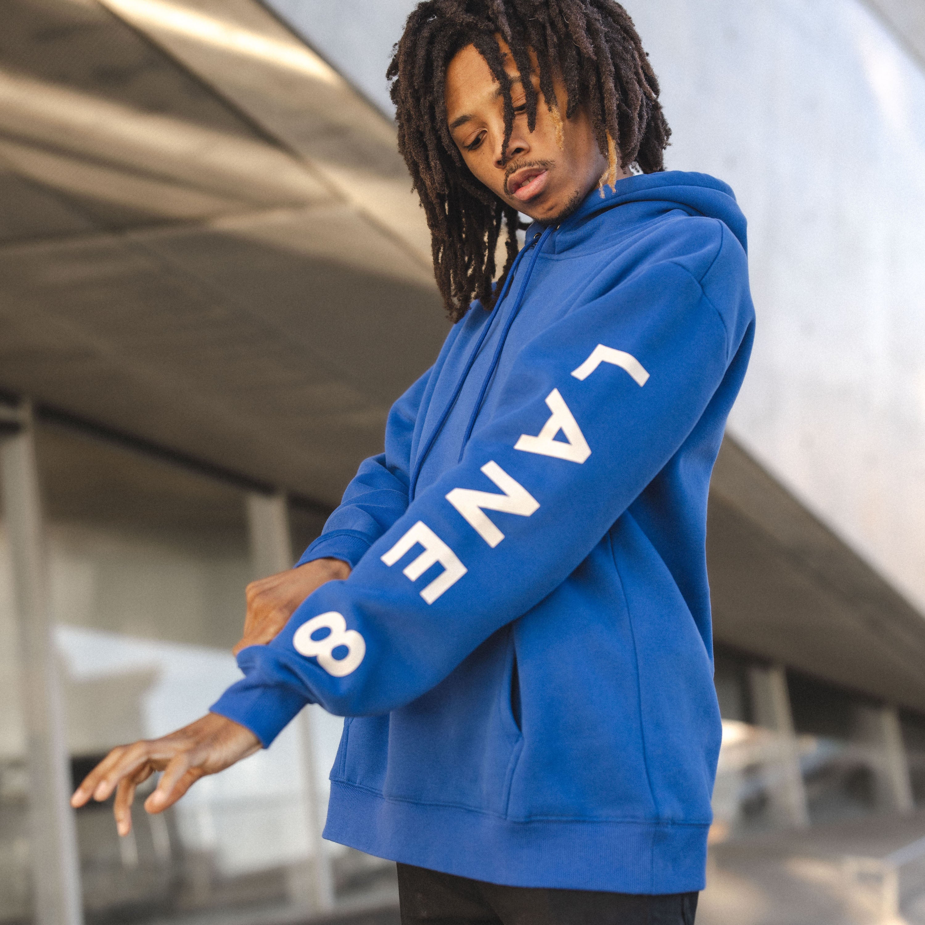 Lane 8 Cobalt Hoodie