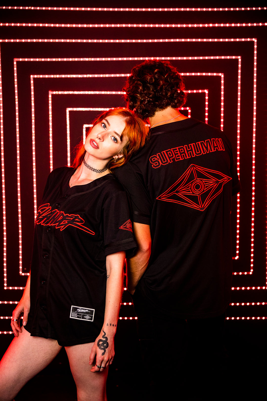 SLANDER BLACK/RED FESTIVAL JERSEY