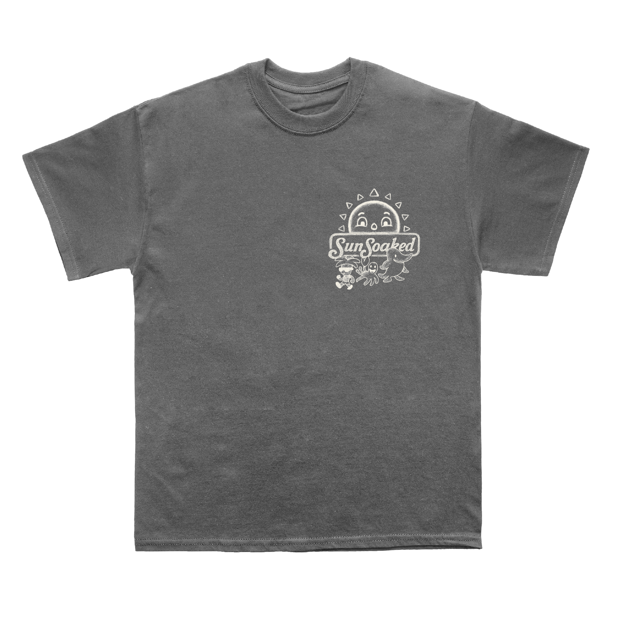 Sunsoaked Character Sketch Tee -  Grey
