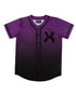 Headbanger Baseball Jersey (Purple/Black Gradient)