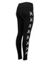 'Sliced' Logo Leggings - Black/White