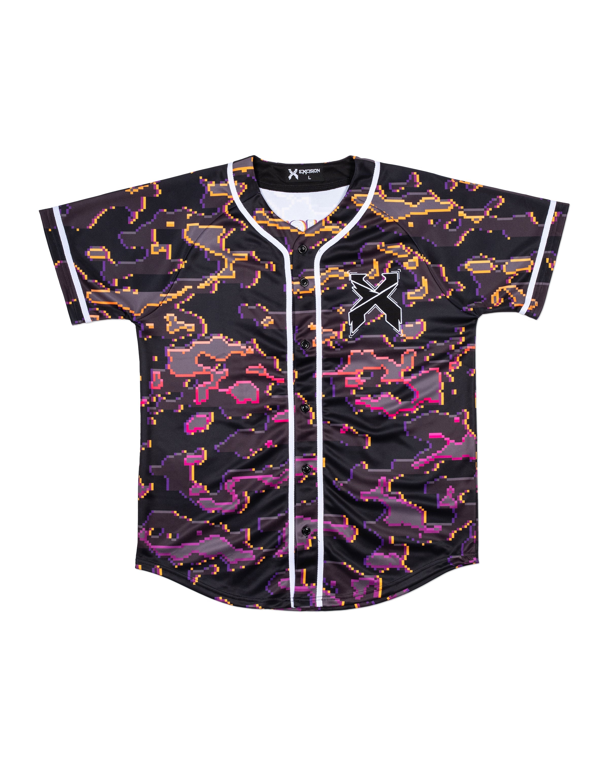 Excision Pink Camo Baseball Jersey