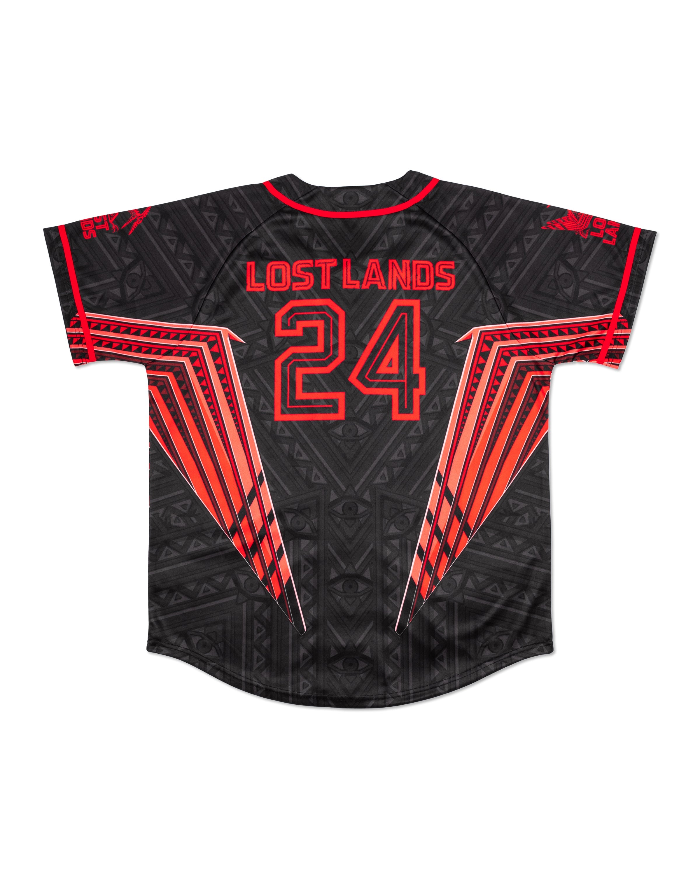 Lost Lands Pterodactyl Red Baseball Jersey