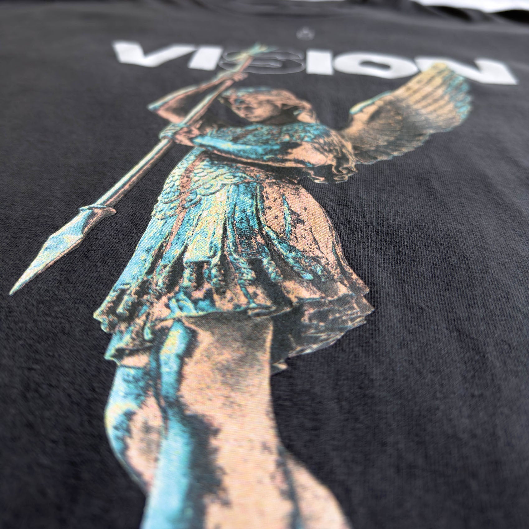 Fragmented Statue [Vision] Sleeveless Tee / Vintage Black