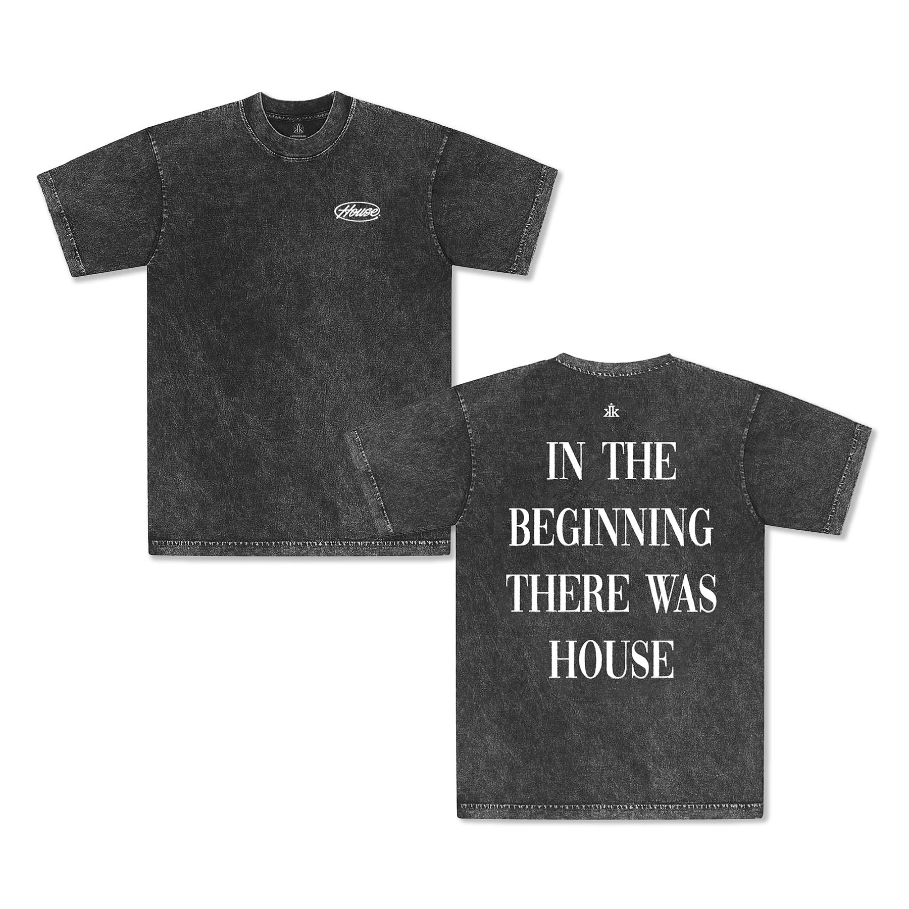 In The Beginning...[House] Tee / Carbon Black