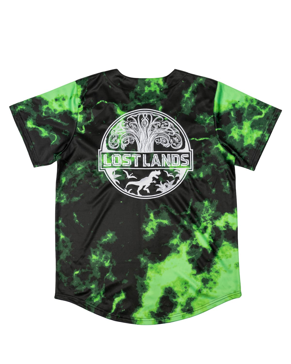 Lost Lands Tie Dye Baseball Jersey (Green)