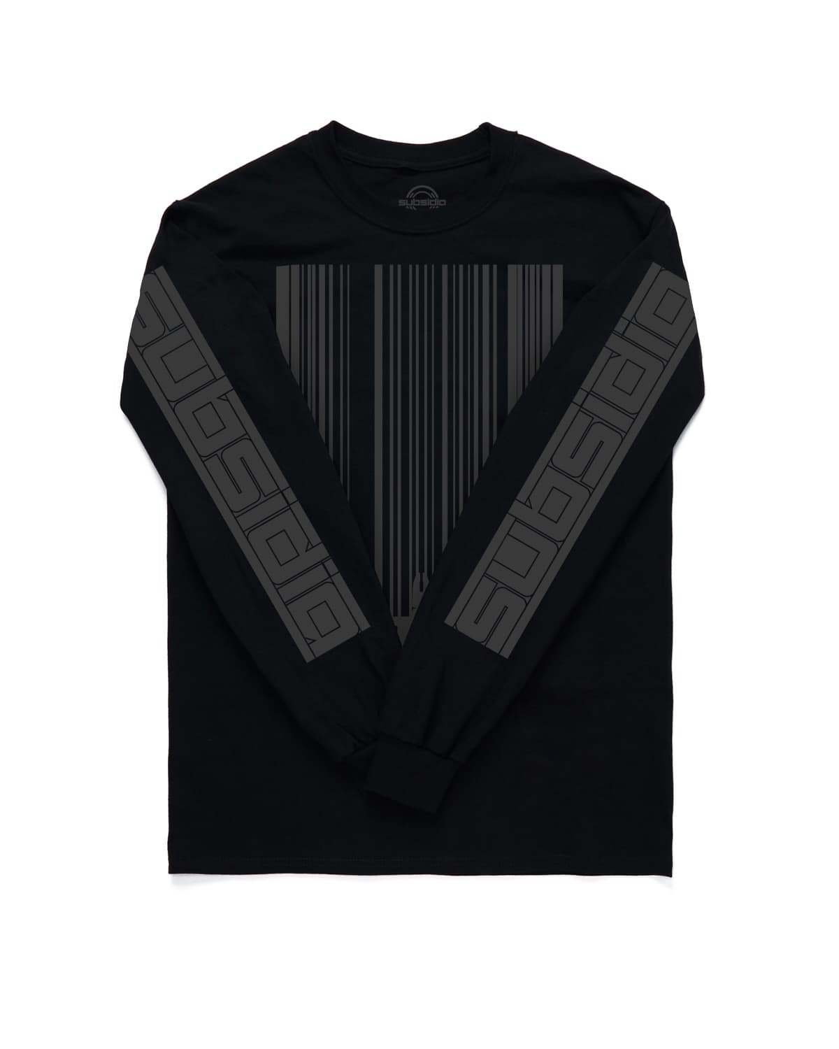 Barcode Skyline Long Sleeve Tee (Black)