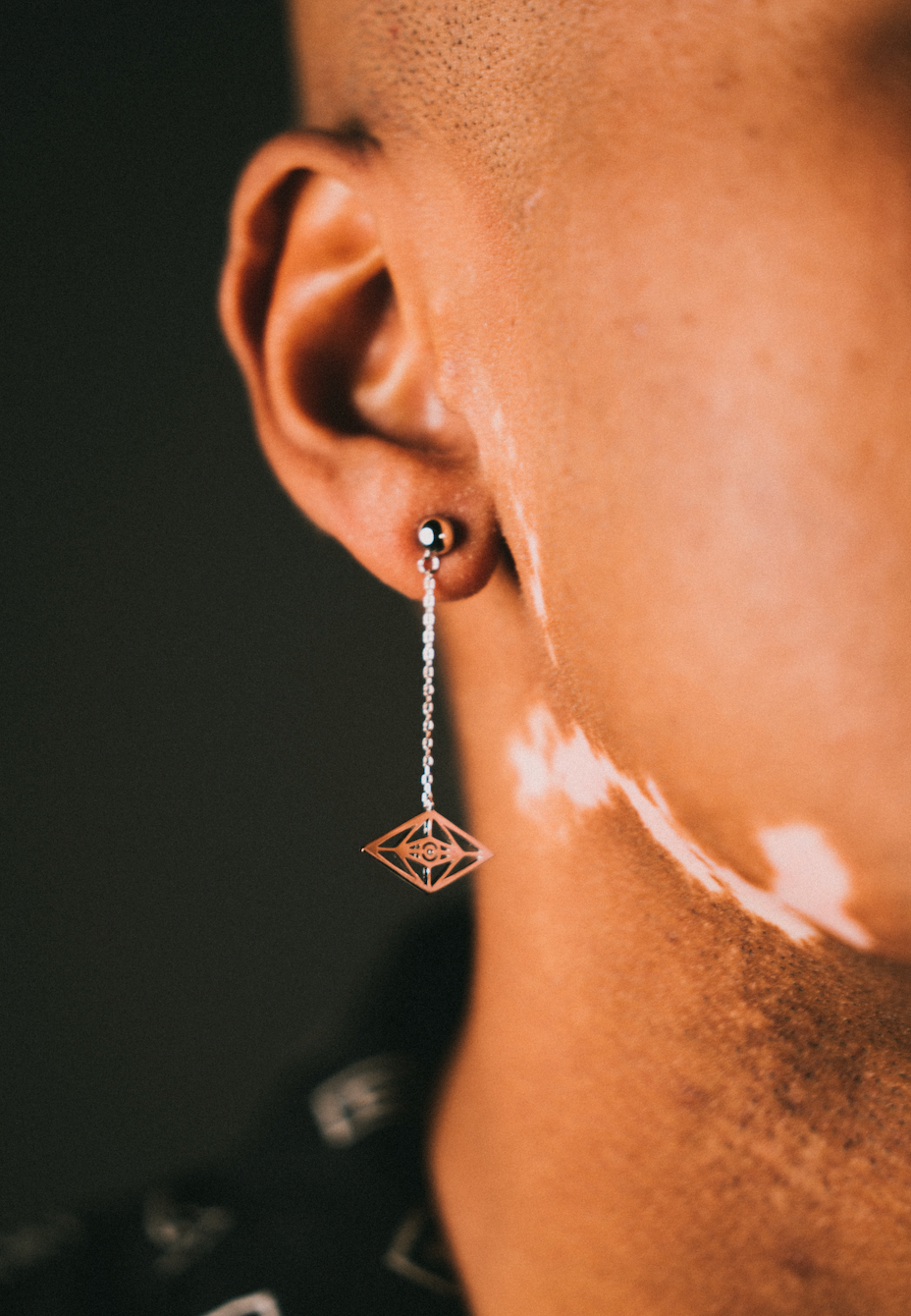 EYE CHAIN EARRINGS - Slander Merchandise