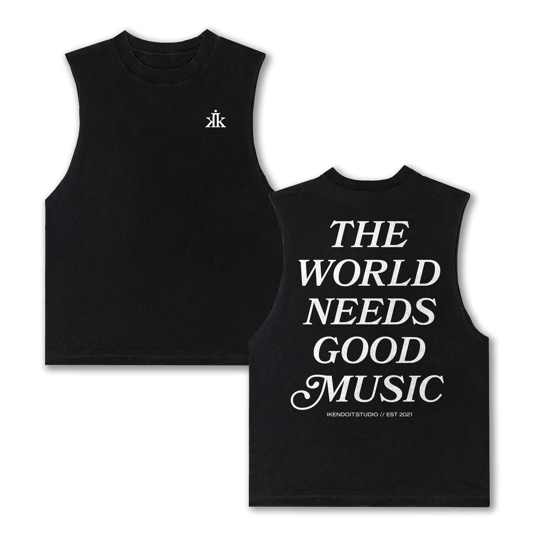 The World Needs Good Music Sleeveless Tee