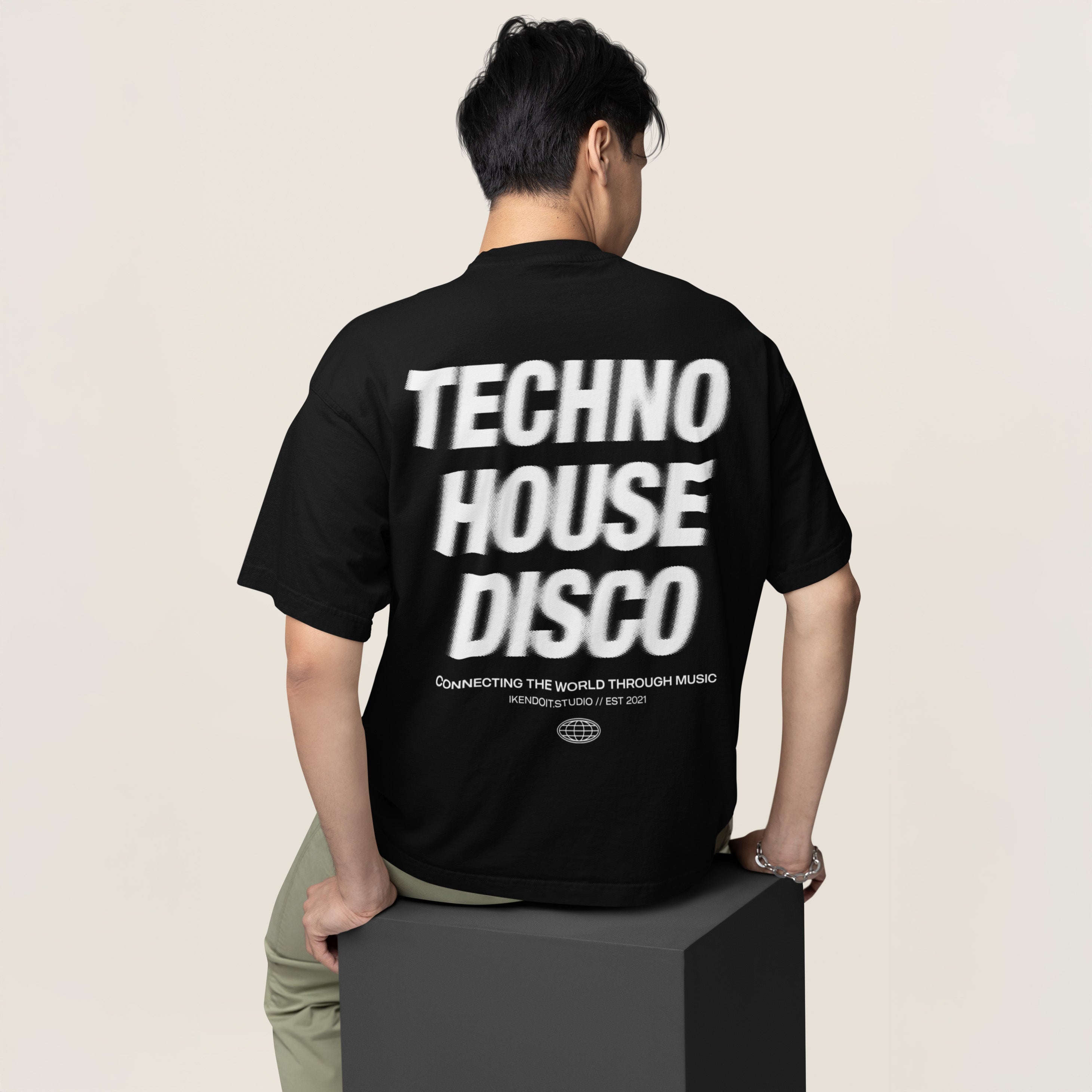 Techno x House x Disco Tee / Black