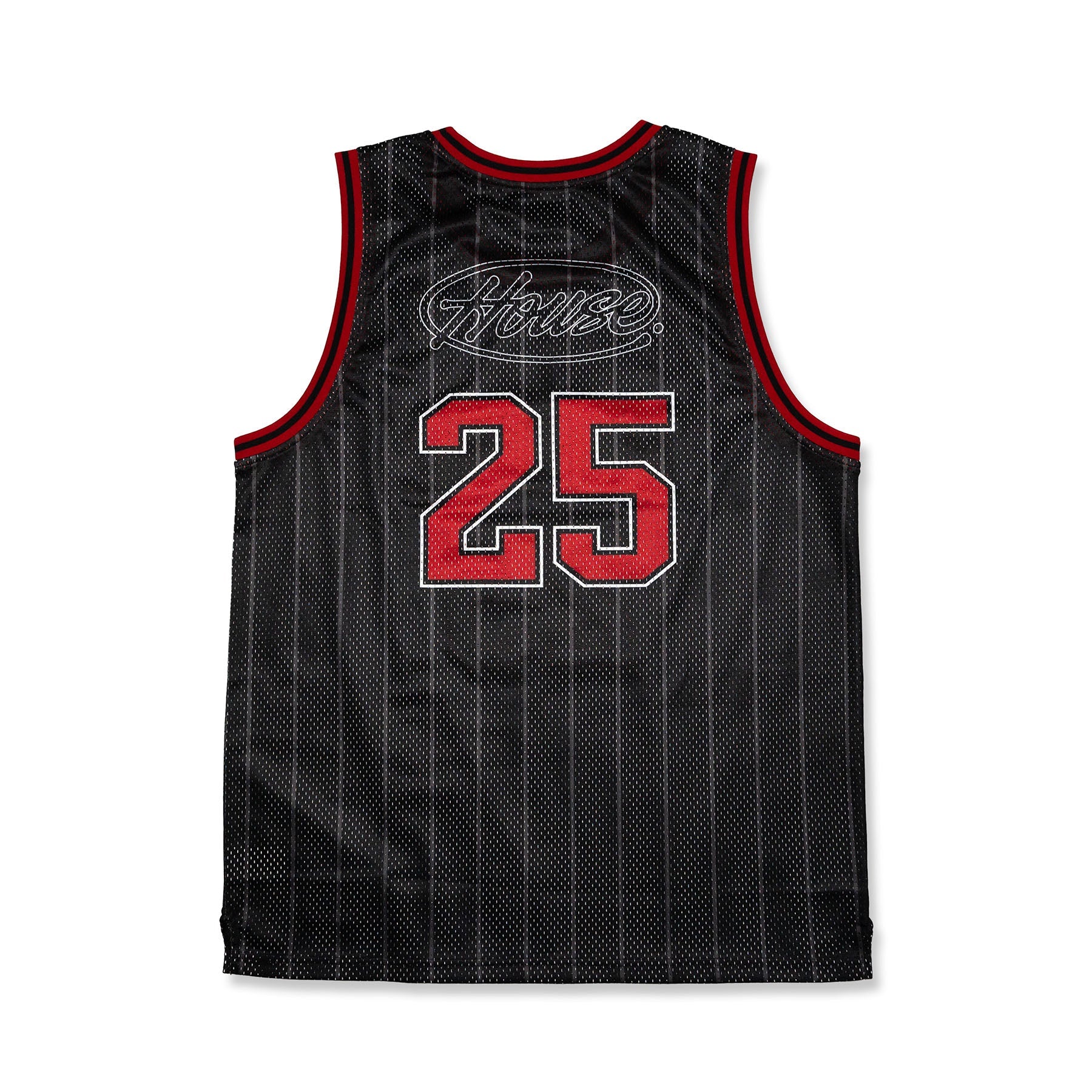 [House] Basketball Jersey / Black & Red