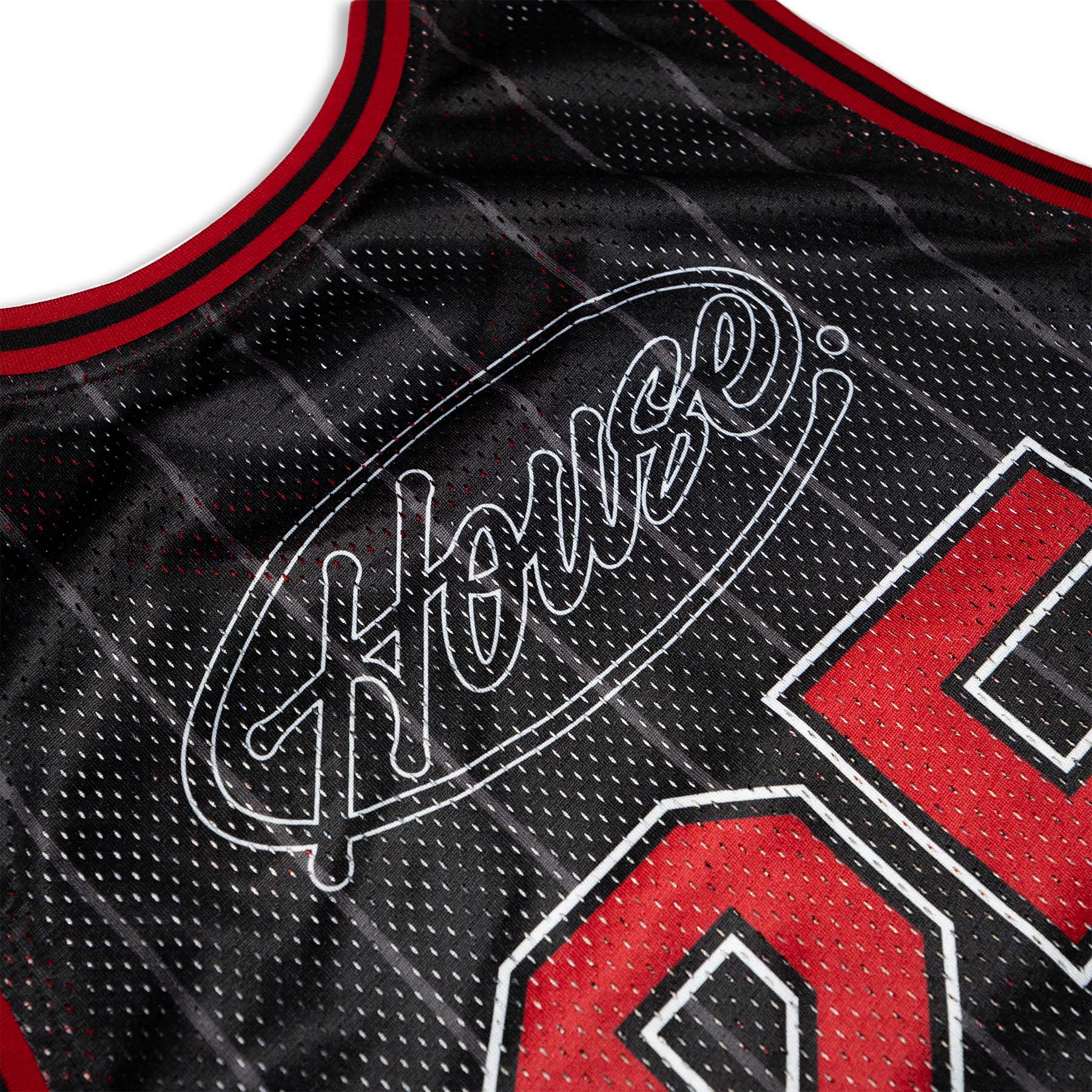 [House] Basketball Jersey / Black & Red