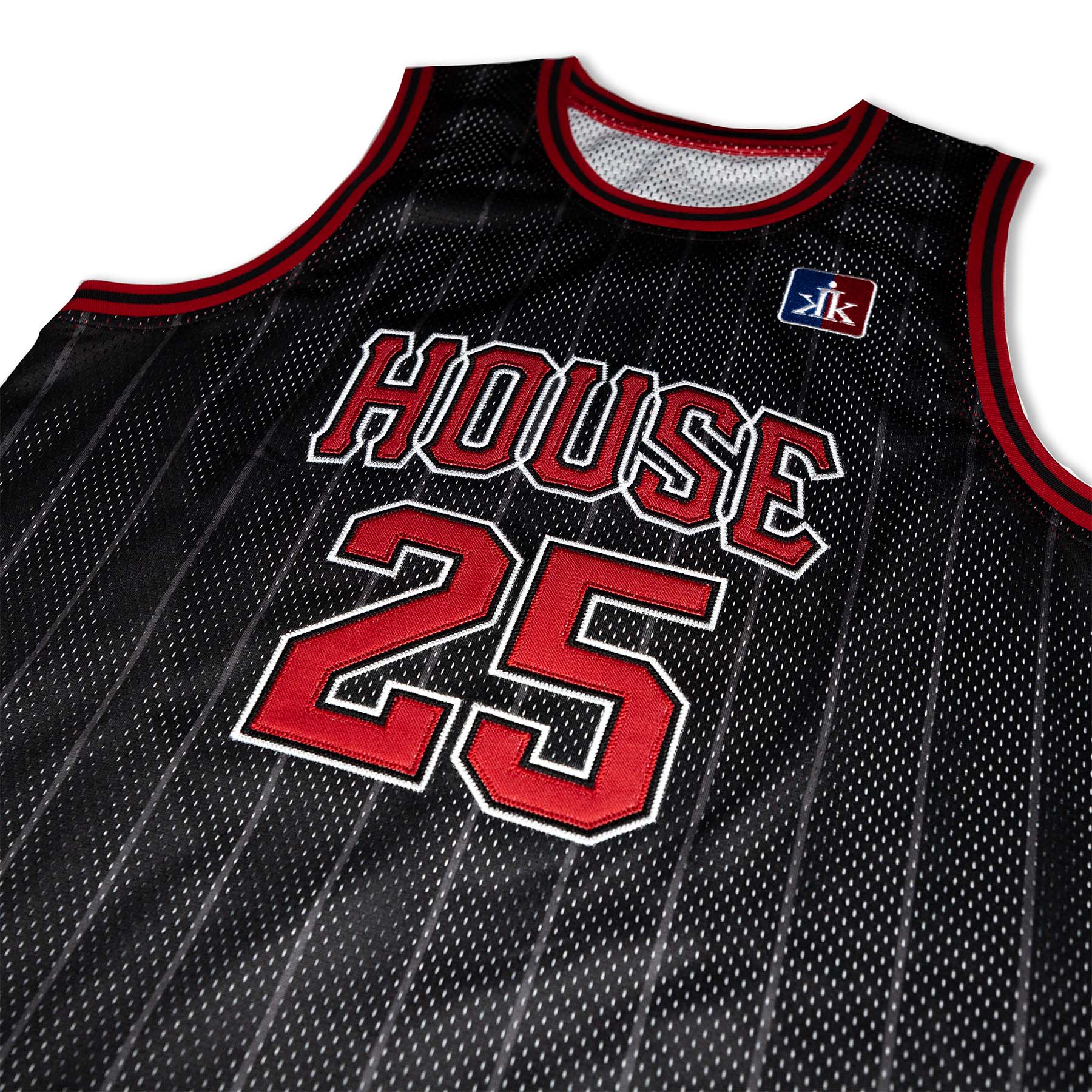 [House] Basketball Jersey / Black & Red