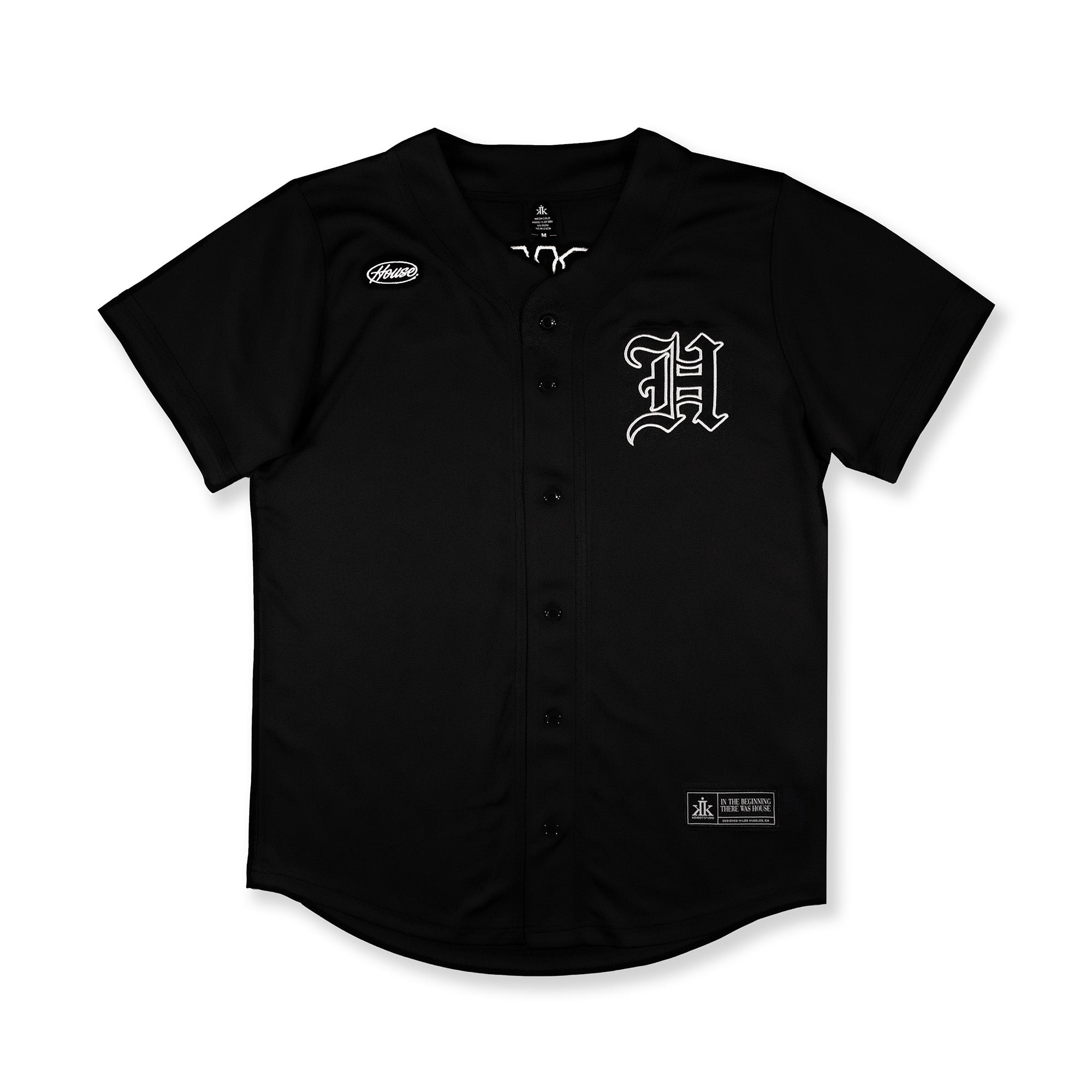 [House] Baseball Jersey / Black