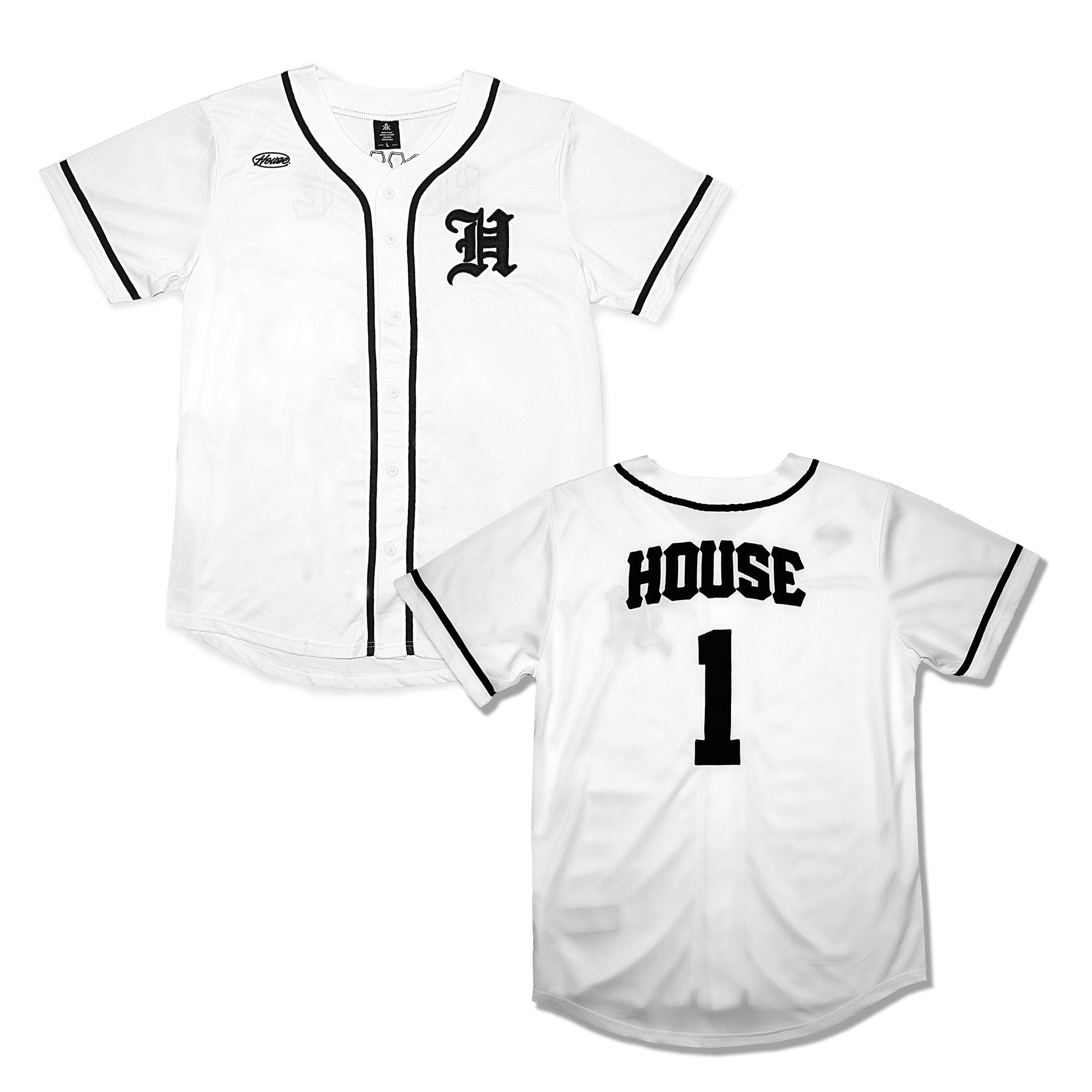 [House] Baseball Jersey / White