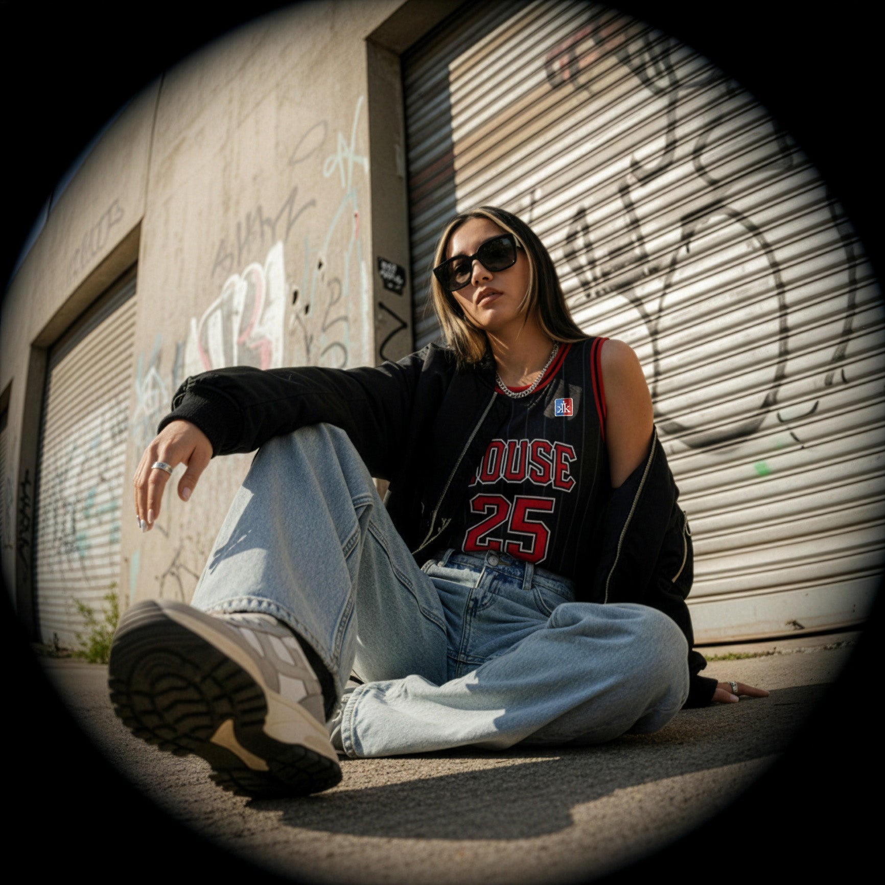 [House] Basketball Jersey / Black & Red