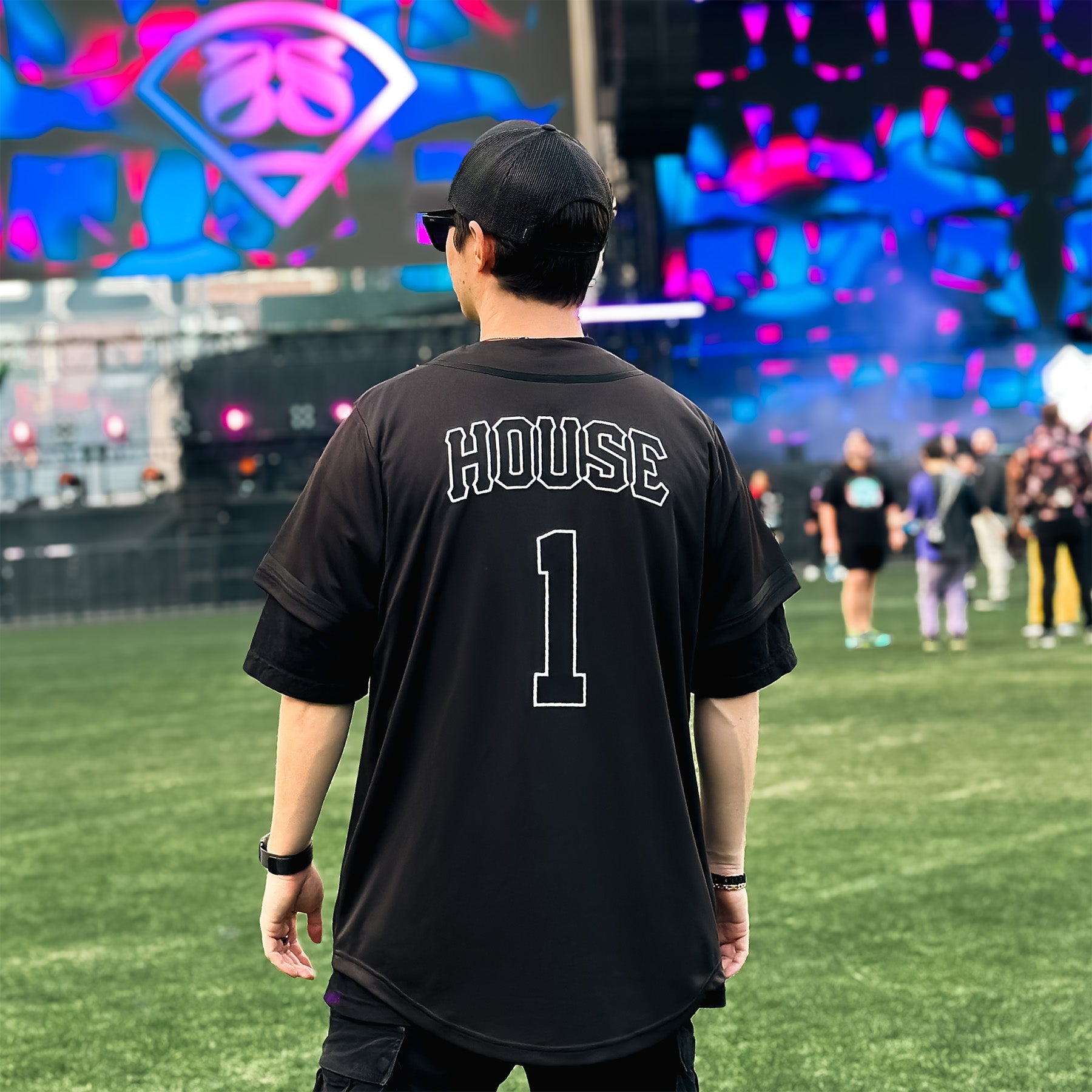 [House] Baseball Jersey / Black