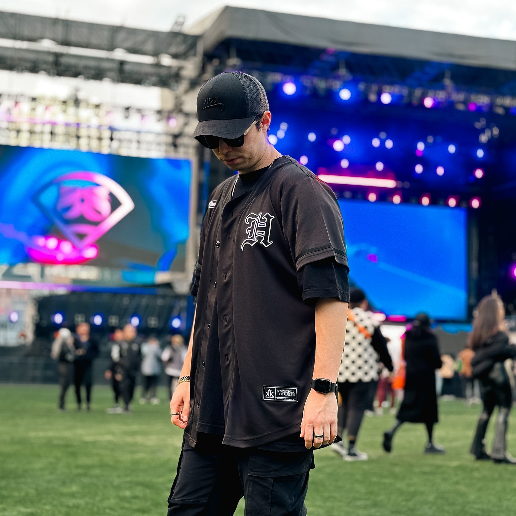[House] Baseball Jersey / Black